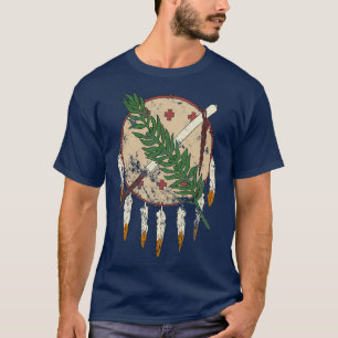 Vintages Oklahoma-Flag-Thema T-Shirt