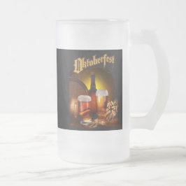 Vintages Oktoberfest-Bier trinken Mattglas Bierglas