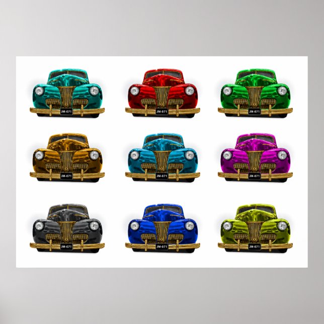 Vintages Oldtimer Poster (Vorne)