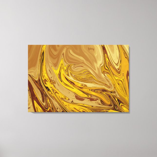 Vintages Ölgemälde | Beste moderne abstrakte Kunst Leinwanddruck (Vorderseite)