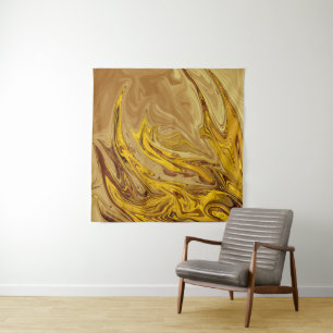 Vintages Ölgemälde Beste moderne abstrakte Kunst Wandteppich