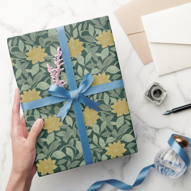 Vintages Olive Garden Muster Geschenkpapier (Schenken)