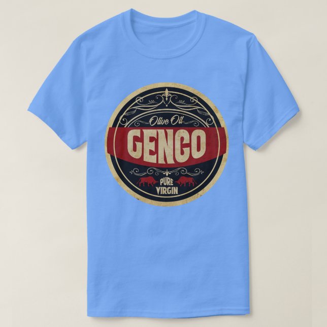 Vintages Olivenöl T-Shirt (Design vorne)