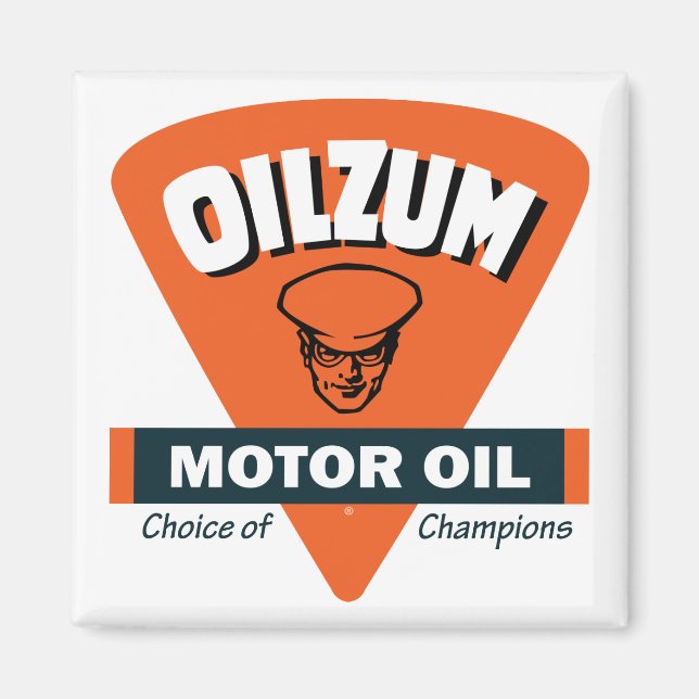 Vintages Ölzeichen Magnet (Vorne)
