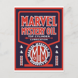 Vintages Ölzeichen Postkarte