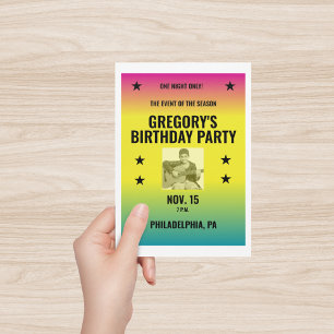 Vintages Ombre Concept Poster mit Foto Custom Postkarte