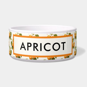 Vintages Orange Apricots Wasserfarbmuster Napf