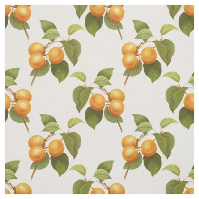 Vintages Orange Apricots Wasserfarbmuster Stoff (Muster)