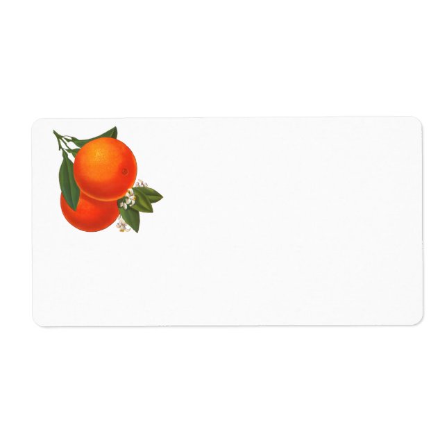 Vintages Orange Art Label (Vorne)