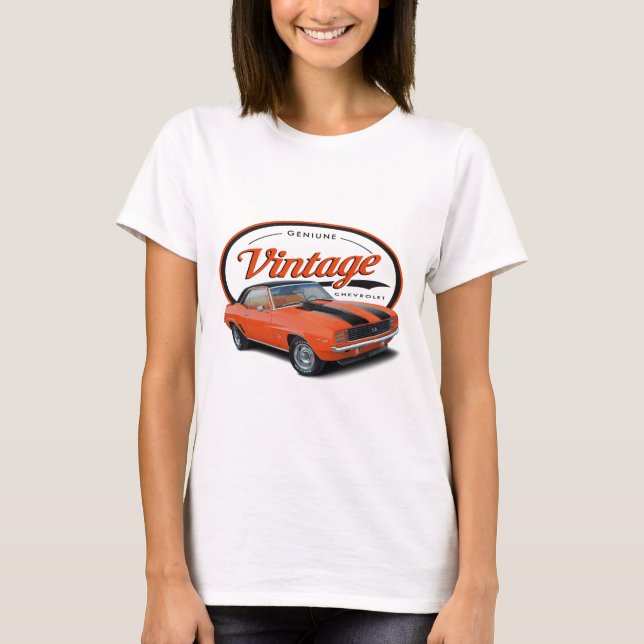 Vintages orange Camaro T-Shirt (Vorderseite)