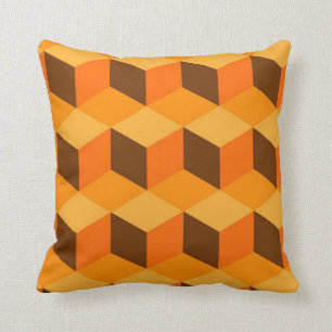 Vintages orange Kissen
