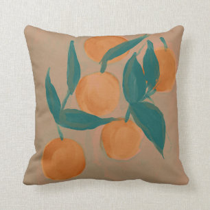 Vintages orangefarbenes Kissen