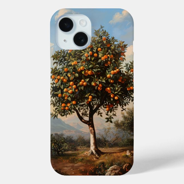 Vintages Orangenbaumgemälde Case-Mate iPhone Hülle (Rückseite)