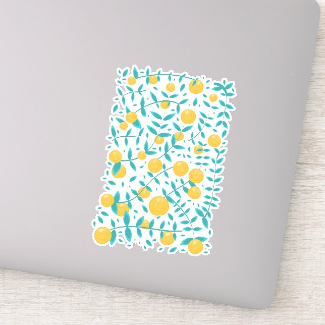 Vintages Orangenobst Aufkleber (Detail)