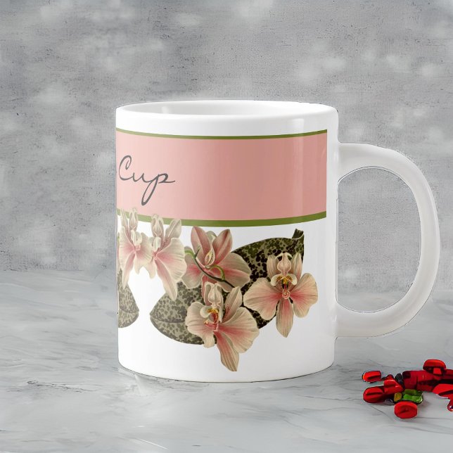 Vintages Orchid-Monogramm Kaffeetasse (Von Creator hochgeladen)