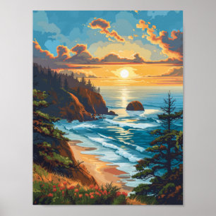 Vintages Oregon Travel Poster