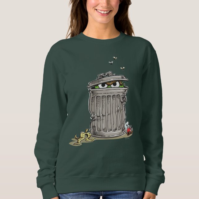 Vintages Oscar in Mülleimer Sweatshirt (Vorderseite)