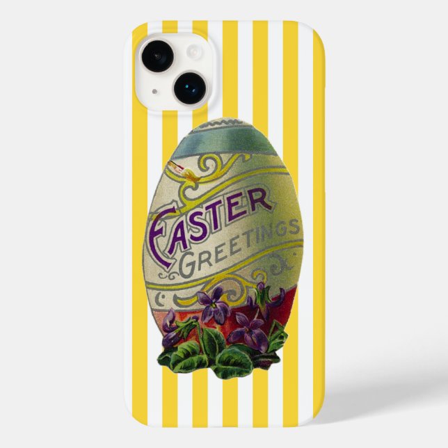 Vintages Ostereig Case-Mate iPhone Hülle (Rückseite)