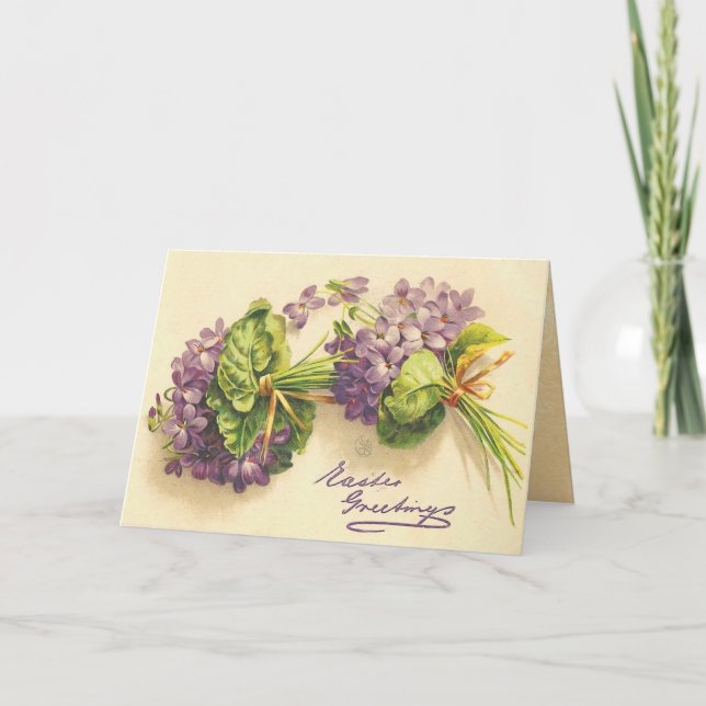 Vintages Ostern Feiertagskarte (Vorderseite)