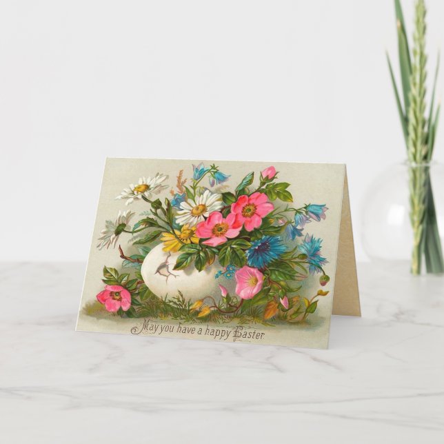 Vintages Ostern Feiertagskarte (Vorderseite)