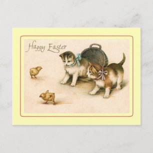 Vintages Ostern Feiertagspostkarte