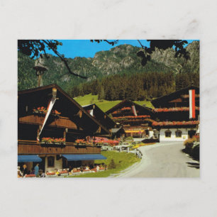 Vintages Österreich, Blumendorf Alpbach, Tirol Postkarte