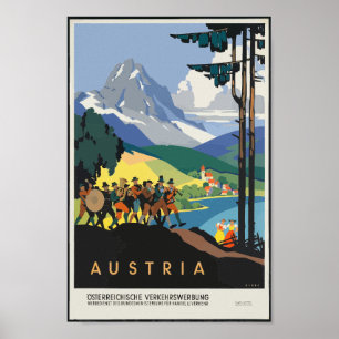 Vintages Österreich Poster