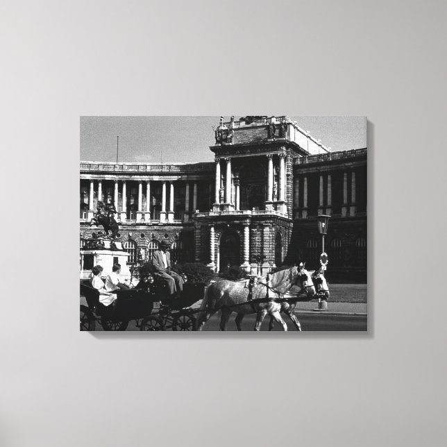 Vintages Österreich Wien Hofburg Leinwanddruck (Vorderseite)