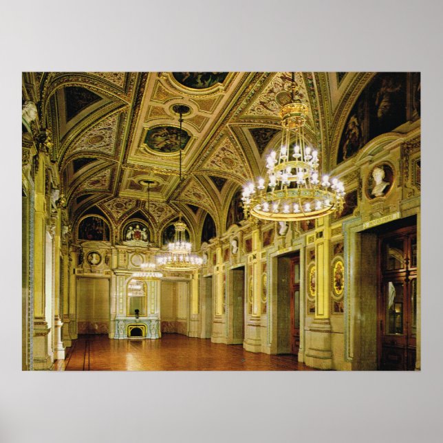 Vintages Österreich, Wien, Opernhaus Poster (Vorne)