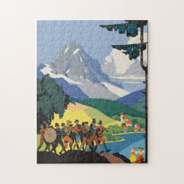 Vintages Österreichisches Poster Puzzle