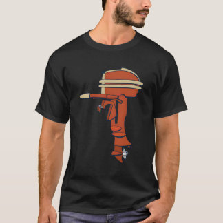Vintages Outboard Motor Antiquitätenboot T-Shirt