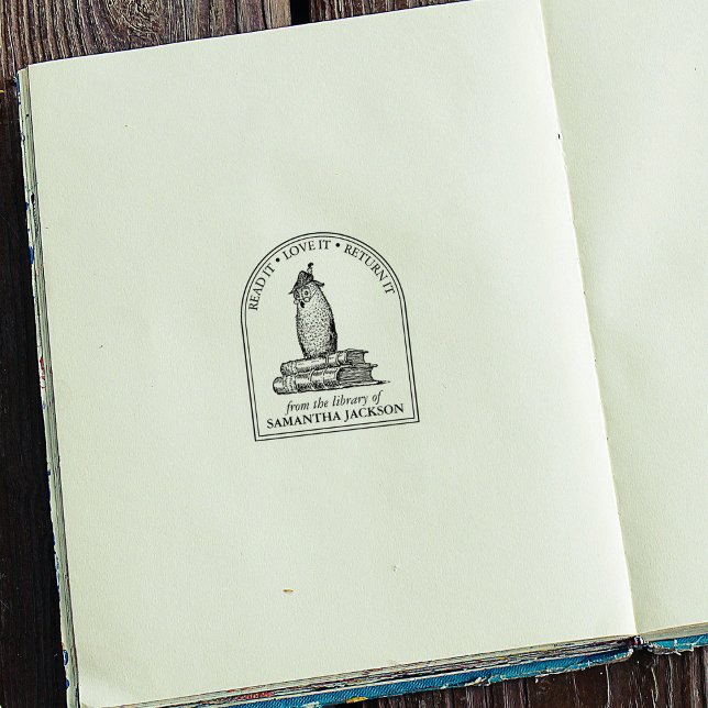 Vintages Owl aus der Bibliothek von Gummistempel (Von Creator hochgeladen)