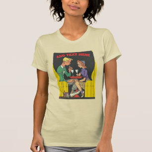 Vintages Paar mit Soda T-Shirt