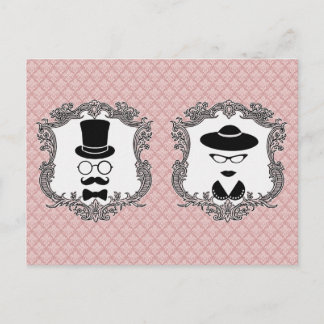 Vintages Paar Postkarte