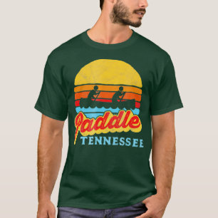 Vintages Paddel Tennessee Kanufahrt Retro Sonne T-Shirt