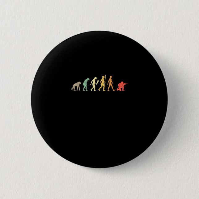 Vintages Paintball-Evolution-Geschenk Button (Vorderseite)