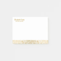 Vintages Paisley-Muster aus Gold und Weiß