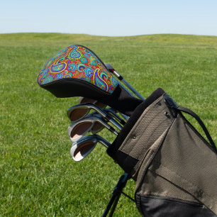 Vintages Paisley-Muster Golf Headcover