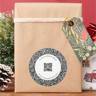 Vintages Paisley-Muster Runder Aufkleber