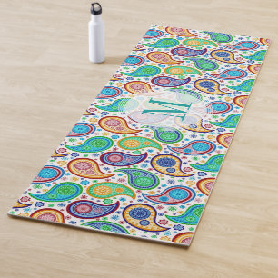 Vintages Paisley-Muster Yogamatte