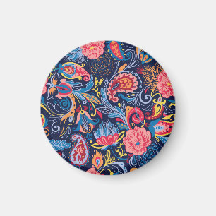 Vintages Paisley Nahtloses Muster Magnet