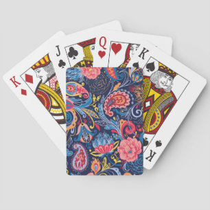 Vintages Paisley Nahtloses Muster Spielkarten