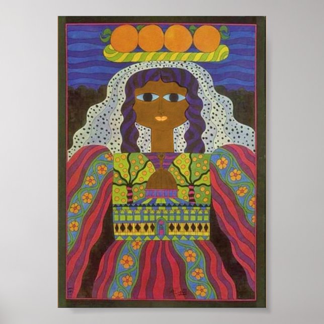 Vintages Palästina-Poster Poster (Vorne)