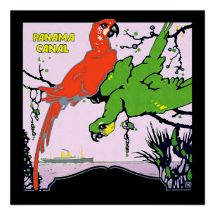 Vintages Panama Canal Travel Perfektes Poster