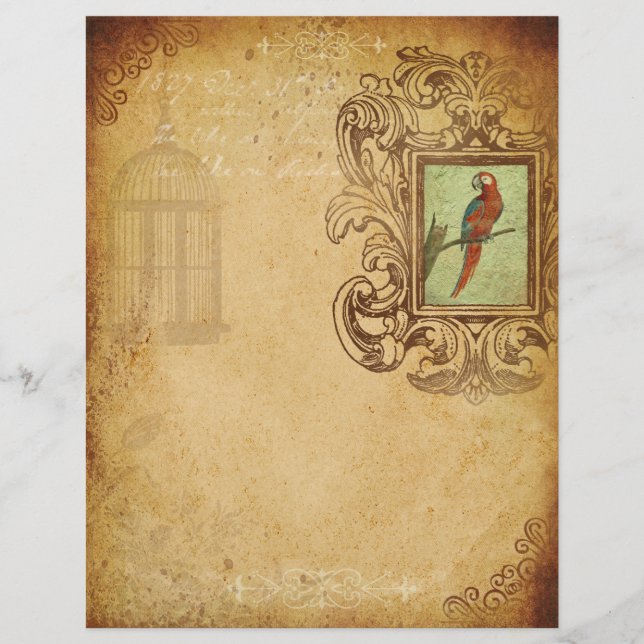 Vintages Papageienbuch (Vorderseite)
