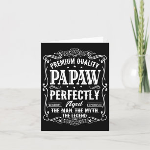 Vintages Papaw-Vathetentag Grandpa-Geschenk für Mä Karte