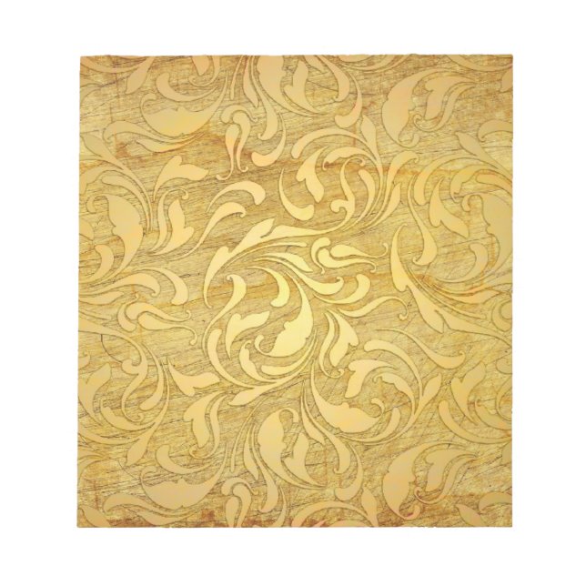 Vintages Paper Gold Notizblock (Vorderseite)