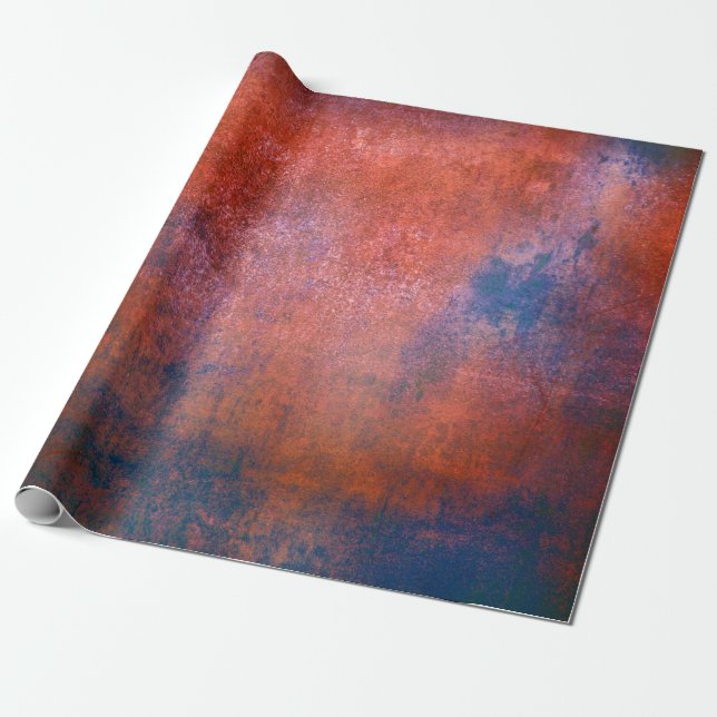 Vintages Papier mit farbigem Hintergrund, Geschenkpapier (Ungerollt)