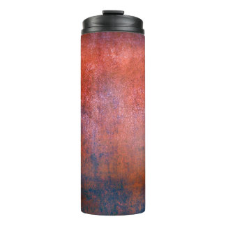 Vintages Papier mit farbigem Hintergrund, Thermosbecher