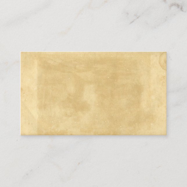 Vintages Papier mit festgehaltenem Altpapier Visitenkarte (Vorderseite)